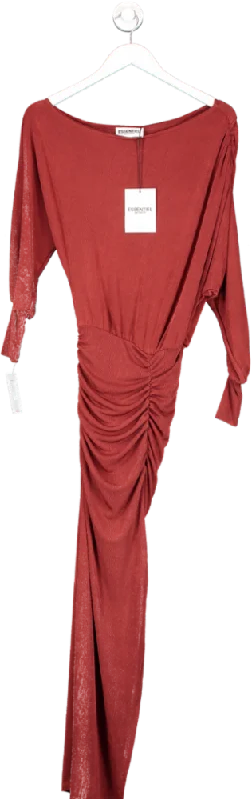 Essentiel Antwerp Red Equal Ruched Stretch-jersey Midi Dress UK 6 Stylish Wraparound Midi Dress Essentiel Antwerp Red Equal Ruched Stretch-jersey Midi Dress UK 6 Stylish Wraparound Midi Dress