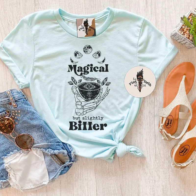 MAGICAL BUT SLIGHTLY BITTER // UNISEX TEE Denim Fabric Leather Fabric Suede Fabric
