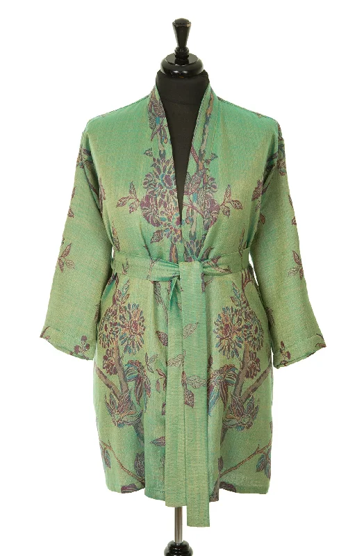 Reversible Kimono Jacket in Dragonfly Green Striped Jacket Polka Dot Jacket Floral Jacket Reversible Kimono Jacket in Dragonfly Green Striped Jacket Polka Dot Jacket Floral Jacket