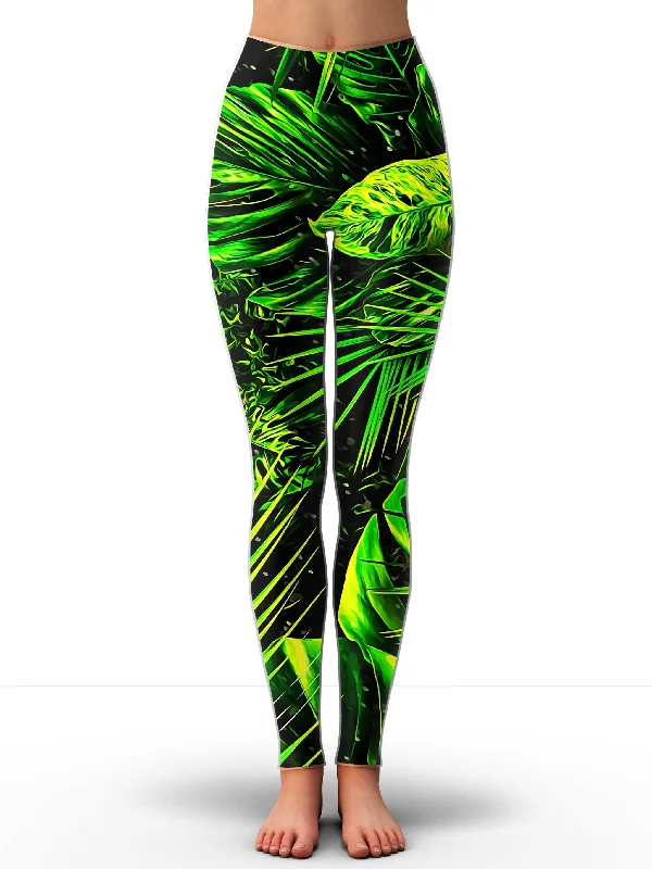 Junglist Leggings Cozy Mid-Rise Workout Leggings