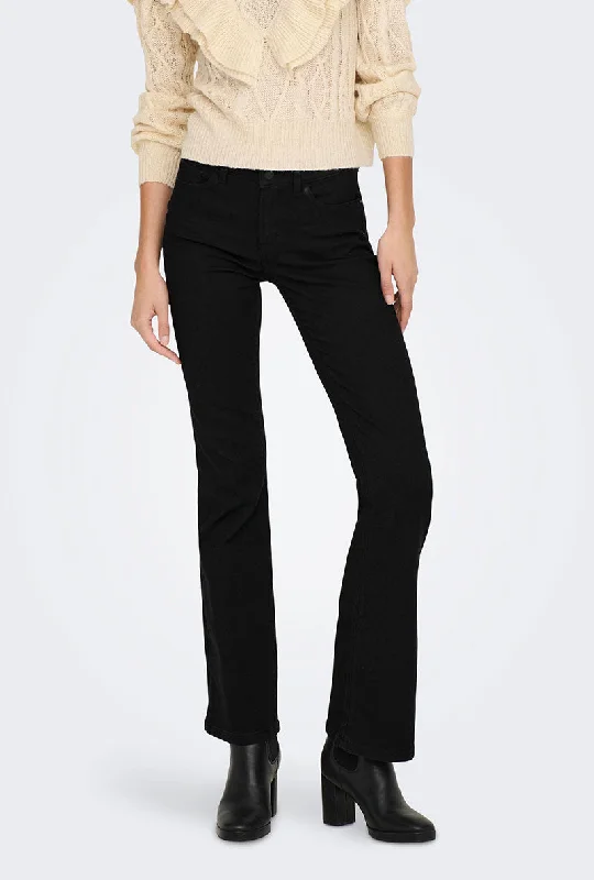 JDY TULGA HW FLARE DENIM JEANS Stylish Cargo Style Jeans